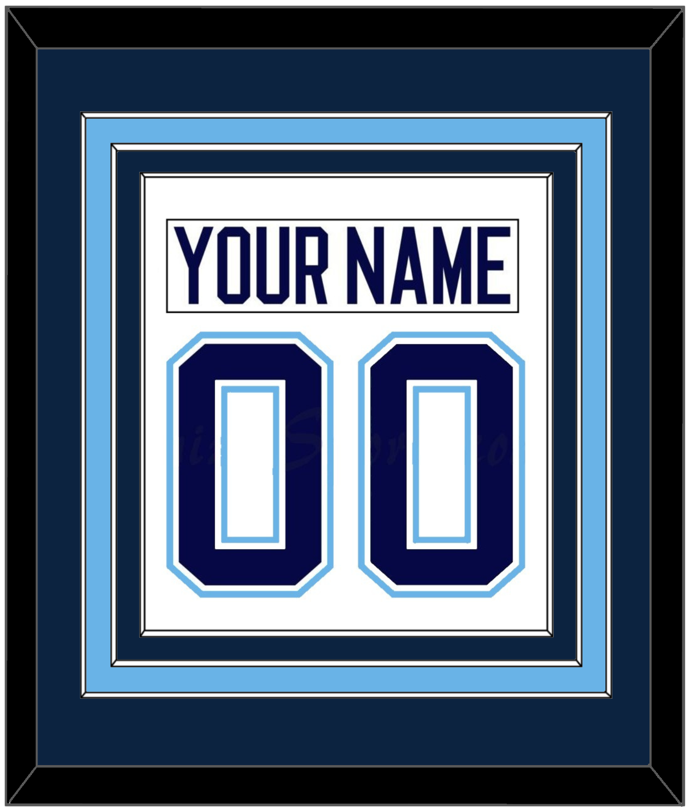 Maine Nameplate & Number (Back) Combined - Home White (1994-2008) - Premier Tier 2