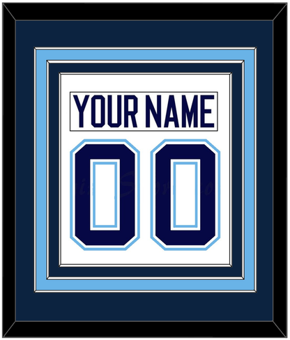 Maine Nameplate & Number (Back) Combined - Home White (1994-2008) - Premier Tier 2