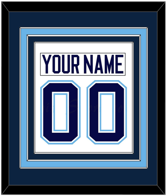 Maine Nameplate & Number (Back) Combined - Home White (1994-2008) - Premier Tier 2