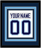 Maine Nameplate & Number (Back) Combined - Home White (1994-2008) - Triple Mat 2