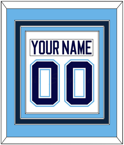 Maine Nameplate & Number (Back) Combined - Home White (1994-2008) - Premier Tier 3
