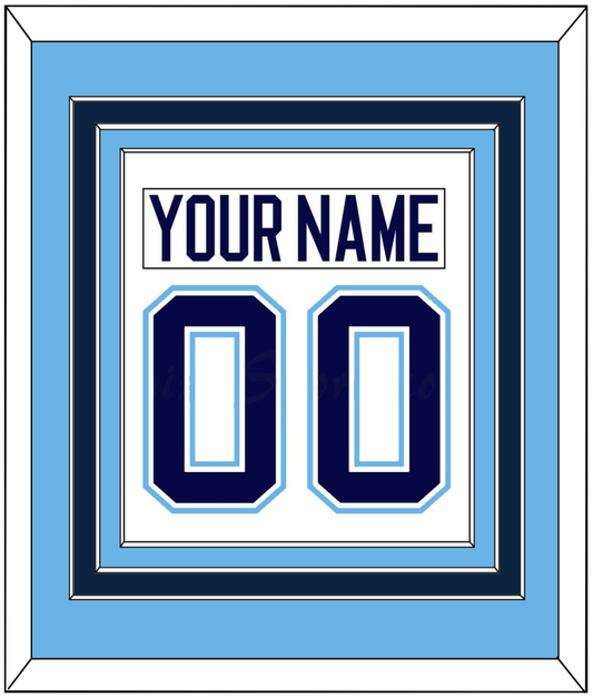Maine Nameplate & Number (Back) Combined - Home White (1994-2008) - Premier Tier 3