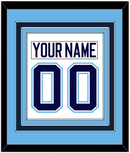 Maine Nameplate & Number (Back) Combined - Home White (1994-2008) - Premier Tier 3