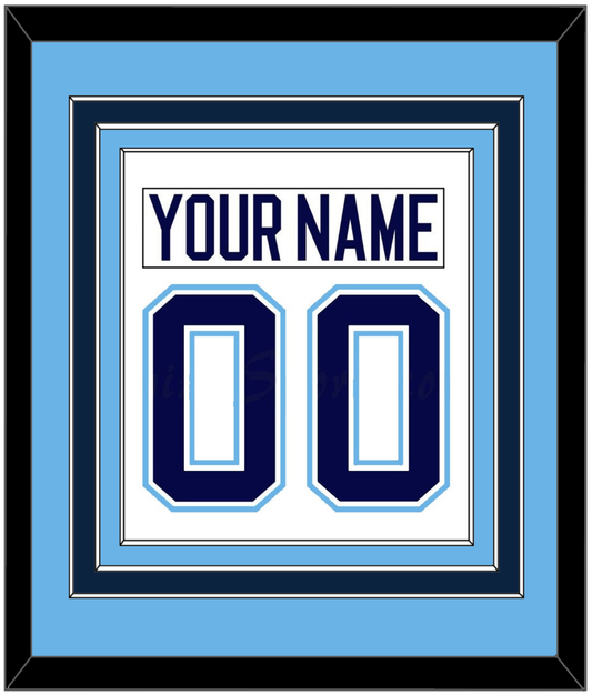 Maine Nameplate & Number (Back) Combined - Home White (1994-2008) - Premier Tier 3