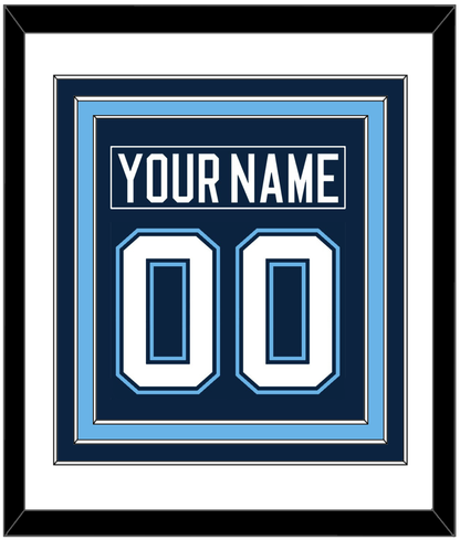 Maine Nameplate & Number (Back) Combined - Road Navy Blue (1994-2008) - Premier Tier 1