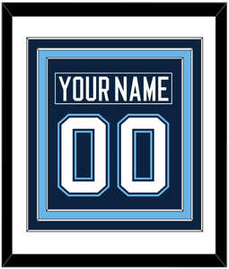 Maine Nameplate & Number (Back) Combined - Road Navy Blue (1994-2008) - Triple Mat 1