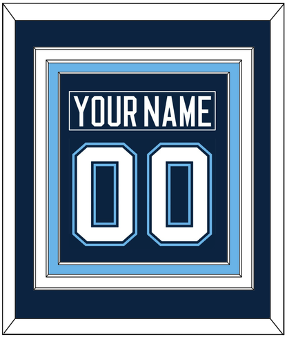 Maine Nameplate & Number (Back) Combined - Road Navy Blue (1994-2008) - Premier Tier 2