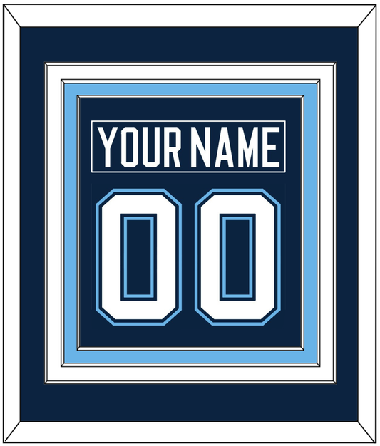 Maine Nameplate & Number (Back) Combined - Road Navy Blue (1994-2008) - Premier Tier 2