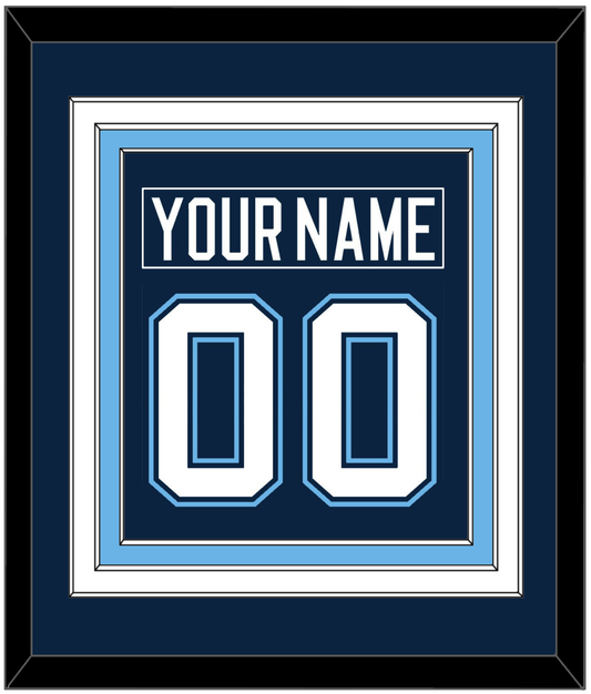 Maine Nameplate & Number (Back) Combined - Road Navy Blue (1994-2008) - Premier Tier 2