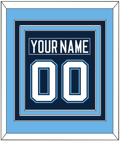 Maine Nameplate & Number (Back) Combined - Road Navy Blue (1994-2008) - Premier Tier 3