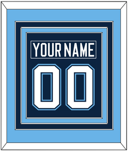 Maine Nameplate & Number (Back) Combined - Road Navy Blue (1994-2008) - Triple Mat 3