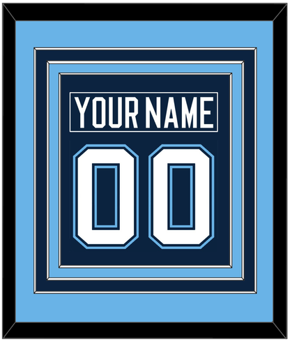 Maine Nameplate & Number (Back) Combined - Road Navy Blue (1994-2008) - Premier Tier 3