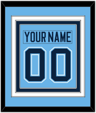 Maine Nameplate & Number (Back) Combined - Alternate Light Blue (2007-2008) - Triple Mat 2