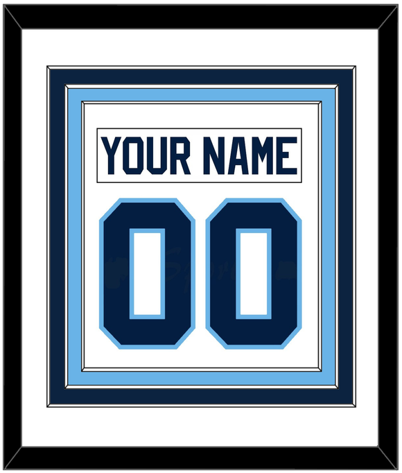 Maine Nameplate & Number (Back) Combined - Home White (1993-1994) - Triple Mat 1