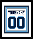 Maine Nameplate & Number (Back) Combined - Home White (1993-1994) - Triple Mat 1