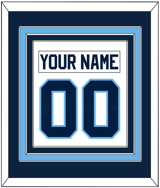 Maine Nameplate & Number (Back) Combined - Home White (1993-1994) - Premier Tier 2