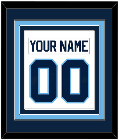 Maine Nameplate & Number (Back) Combined - Home White (1993-1994) - Premier Tier 2