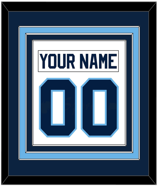 Maine Nameplate & Number (Back) Combined - Home White (1993-1994) - Premier Tier 2