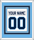 Maine Nameplate & Number (Back) Combined - Home White (1993-1994) - Triple Mat 3