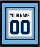 Maine Nameplate & Number (Back) Combined - Home White (1993-1994) - Triple Mat 3