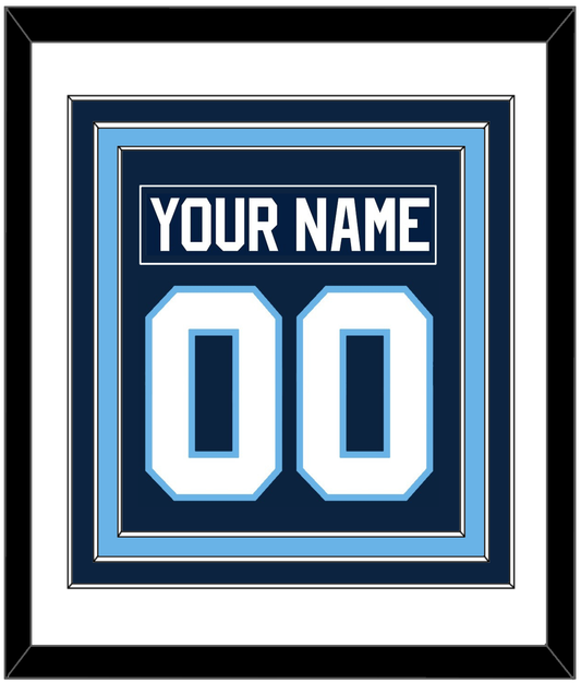 Maine Nameplate & Number (Back) Combined - Road Navy Blue (1993-1994) - Premier Tier 1