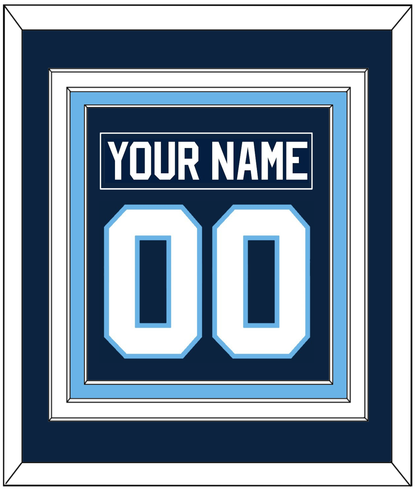 Maine Nameplate & Number (Back) Combined - Road Navy Blue (1993-1994) - Premier Tier 2