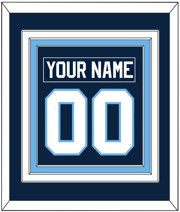 Maine Nameplate & Number (Back) Combined - Road Navy Blue (1993-1994) - Triple Mat 2