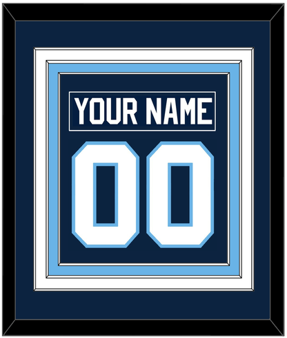 Maine Nameplate & Number (Back) Combined - Road Navy Blue (1993-1994) - Premier Tier 2