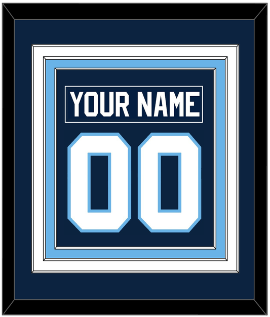 Maine Nameplate & Number (Back) Combined - Road Navy Blue (1993-1994) - Premier Tier 2
