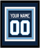 Maine Nameplate & Number (Back) Combined - Road Navy Blue (1993-1994) - Triple Mat 2