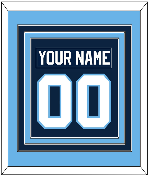 Maine Nameplate & Number (Back) Combined - Road Navy Blue (1993-1994) - Triple Mat 3