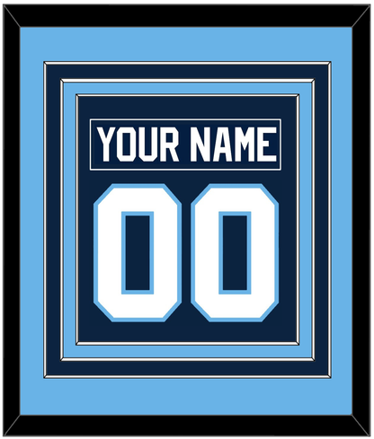 Maine Nameplate & Number (Back) Combined - Road Navy Blue (1993-1994) - Premier Tier 3