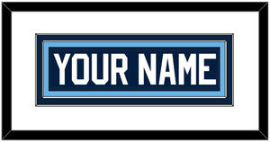 Maine Hockey Nameplate - Road Navy Blue (1993-1994) - Double Mat 1