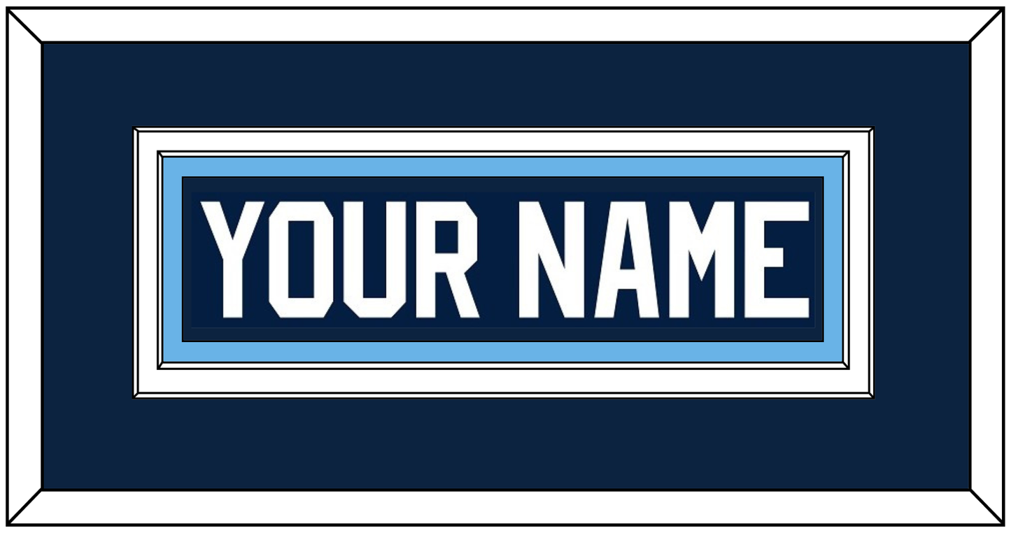 Maine Hockey Nameplate - Road Navy Blue (1993-1994) - Signature Tier 2