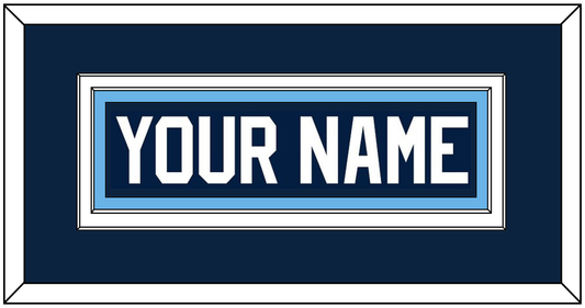 Maine Hockey Nameplate - Road Navy Blue (1993-1994) - Signature Tier 2