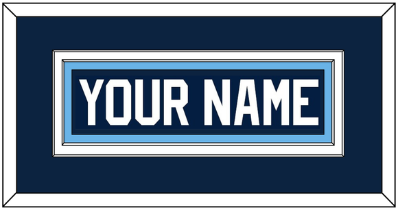 Maine Hockey Nameplate - Road Navy Blue (1993-1994) - Double Mat 2