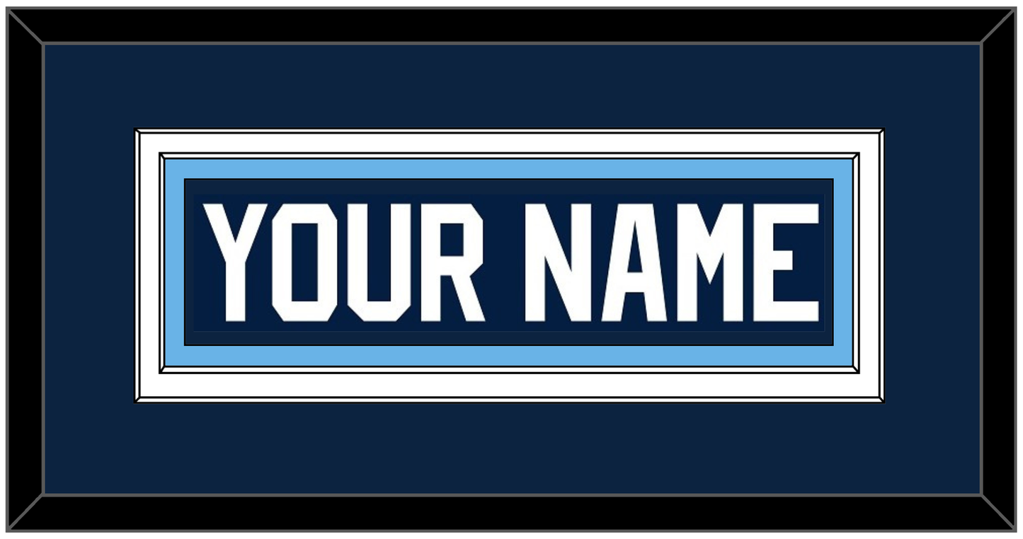 Maine Hockey Nameplate - Road Navy Blue (1993-1994) - Signature Tier 2