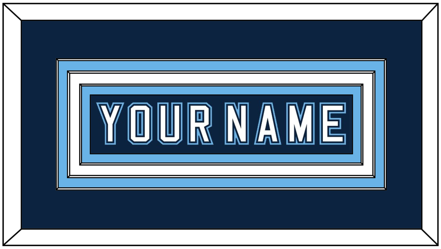 Maine Hockey Nameplate - Road Navy Blue - Premier Tier 1