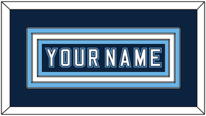 Maine Hockey Nameplate - Road Navy Blue - Triple Mat 1