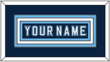 Maine Hockey Nameplate - Road Navy Blue - Triple Mat 1