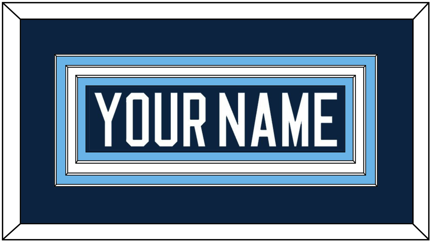 Maine Hockey Nameplate - Road Navy Blue (1994-2008) - Premier Tier 1