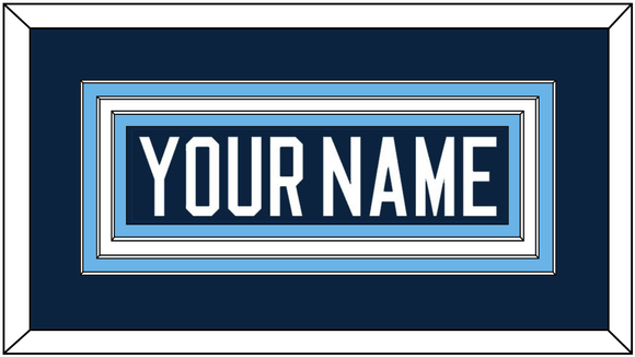 Maine Hockey Nameplate - Road Navy Blue (1994-2008) - Triple Mat 1