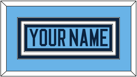 Maine Hockey Nameplate - Alternate Light Blue (2007-2008) - Triple Mat 1