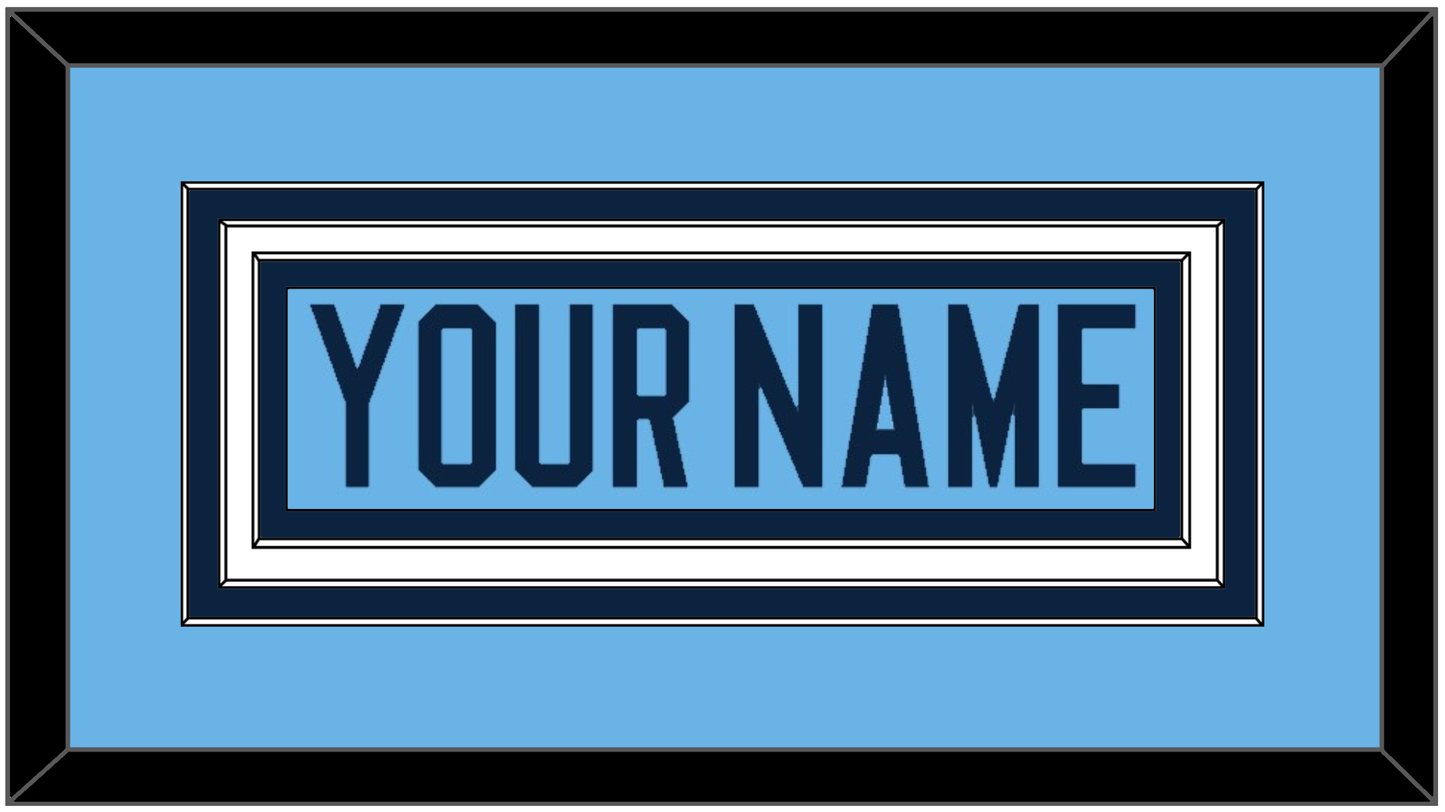 Maine Hockey Nameplate - Alternate Light Blue (2007-2008) - Premier Tier 1