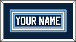 Maine Hockey Nameplate - Road Navy Blue (1993-1994) - Triple Mat 1