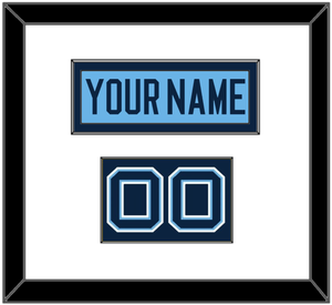 Maine Hockey Nameplate & Number (Shoulder) - Alternate Light Blue (2007-2008) - Single Mat 1