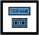 Maine Hockey Nameplate & Number (Shoulder) - Alternate Light Blue (2007-2008) - Single Mat 1