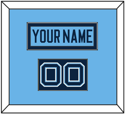 Maine Hockey Nameplate & Number (Shoulder) - Alternate Light Blue (2007-2008) - Essential Tier 2