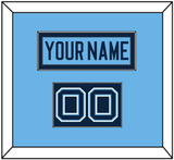 Maine Hockey Nameplate & Number (Shoulder) - Alternate Light Blue (2007-2008) - Single Mat 2