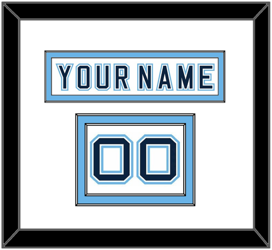 Maine Hockey Nameplate & Number (Shoulder) - Home White - Signature Tier 2